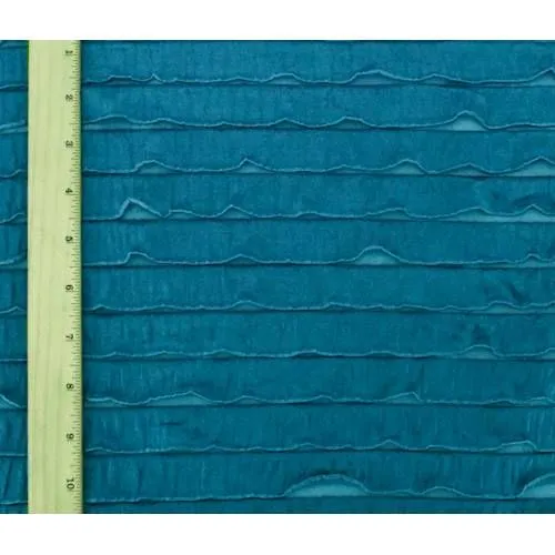 4 1/4 YD PC-Wave Blue Ruffle Knit Fabric