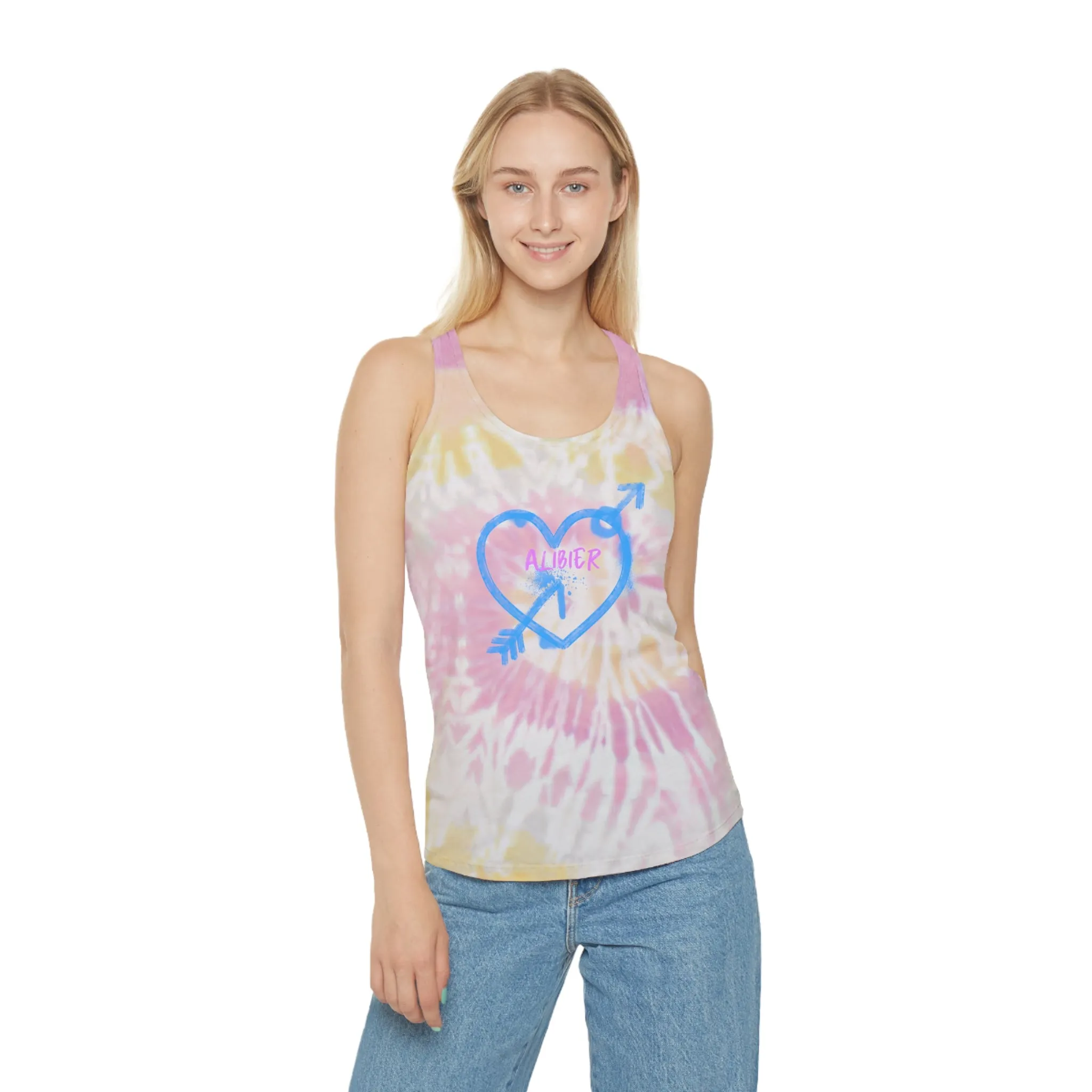 Alibier Tie Dye Racerback Tank Top