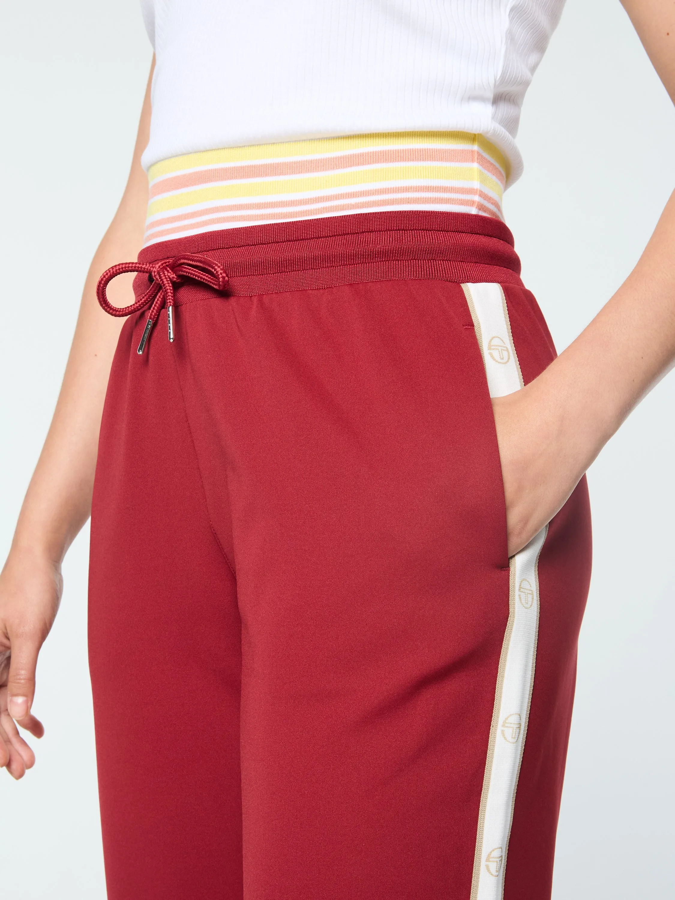 Ardea Straight Leg Track Pant- Sun Dried Tomato