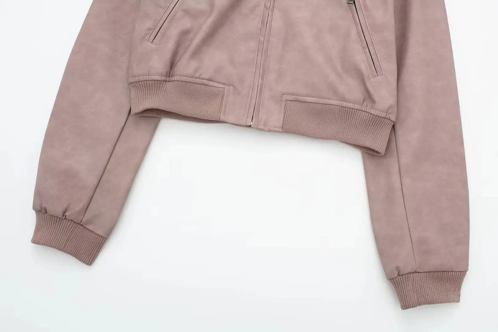 Aviator Leatherette Jacket Urban Suede Bomber