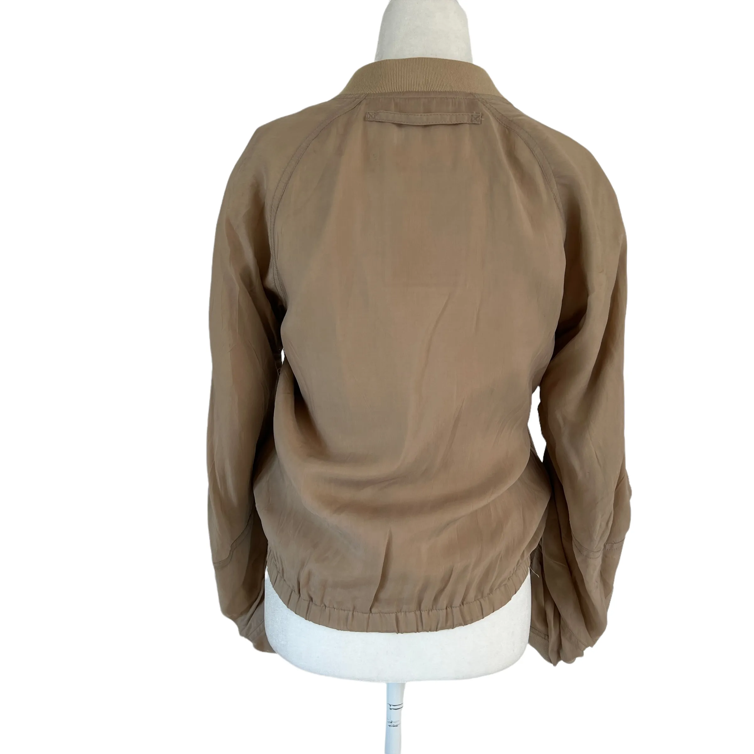 Beige Bomber Jacket - S