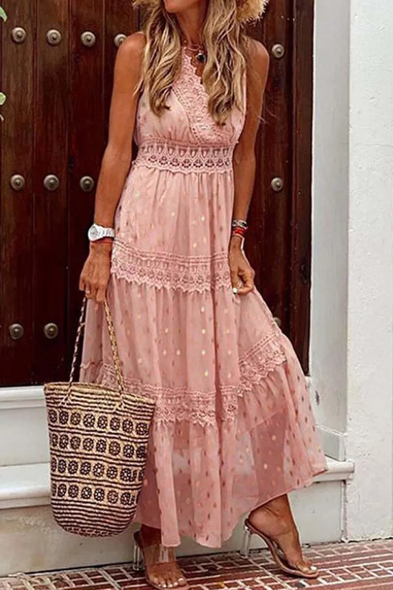 Bohemian Beach Graceful Maxi Dress