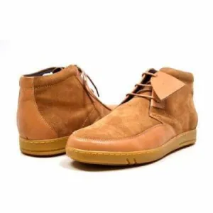 British Walkers Birmingham Bally Style Men's Cognac Tan Suede High Tops