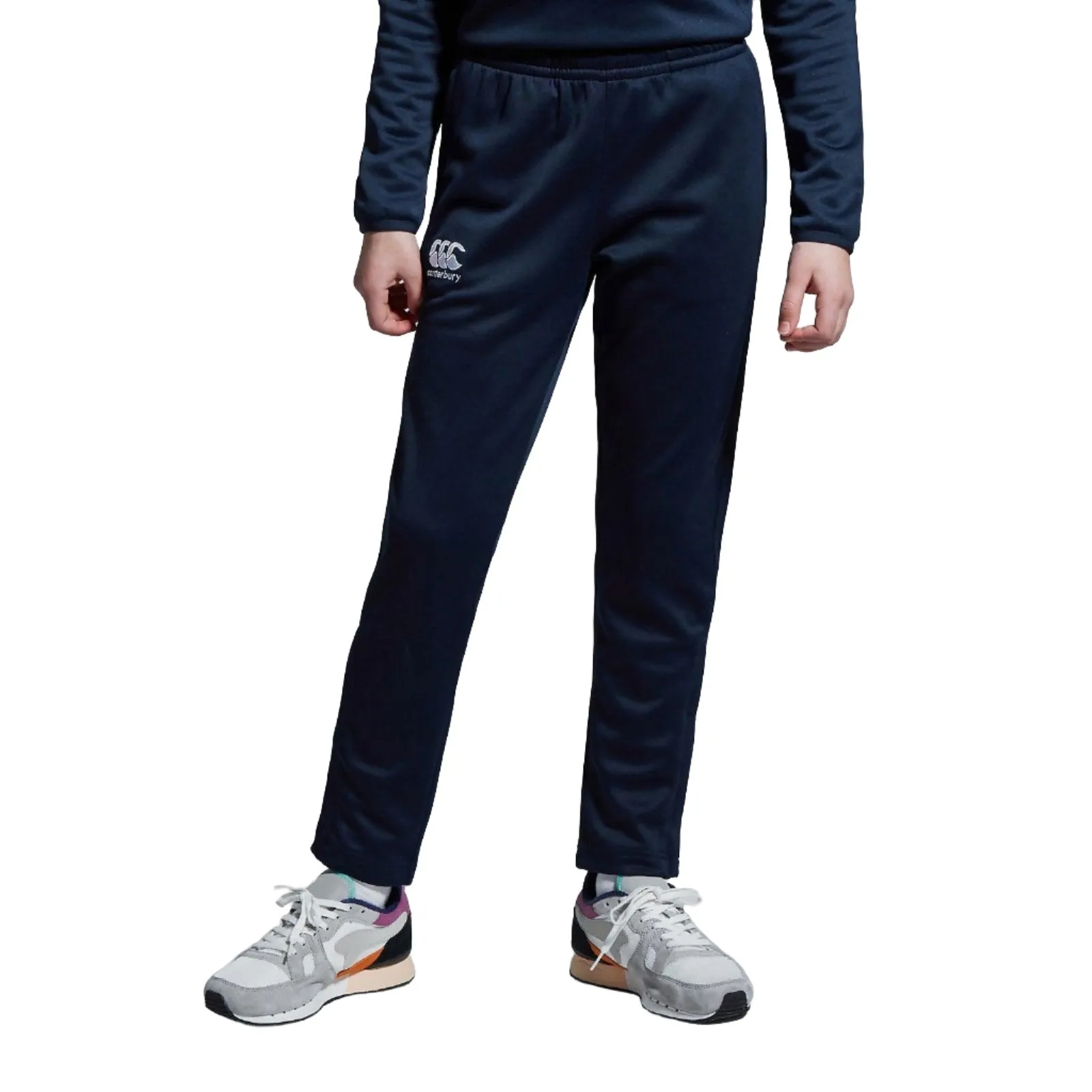 Canterbury Kids Stretch Tapered Poly Knit Navy