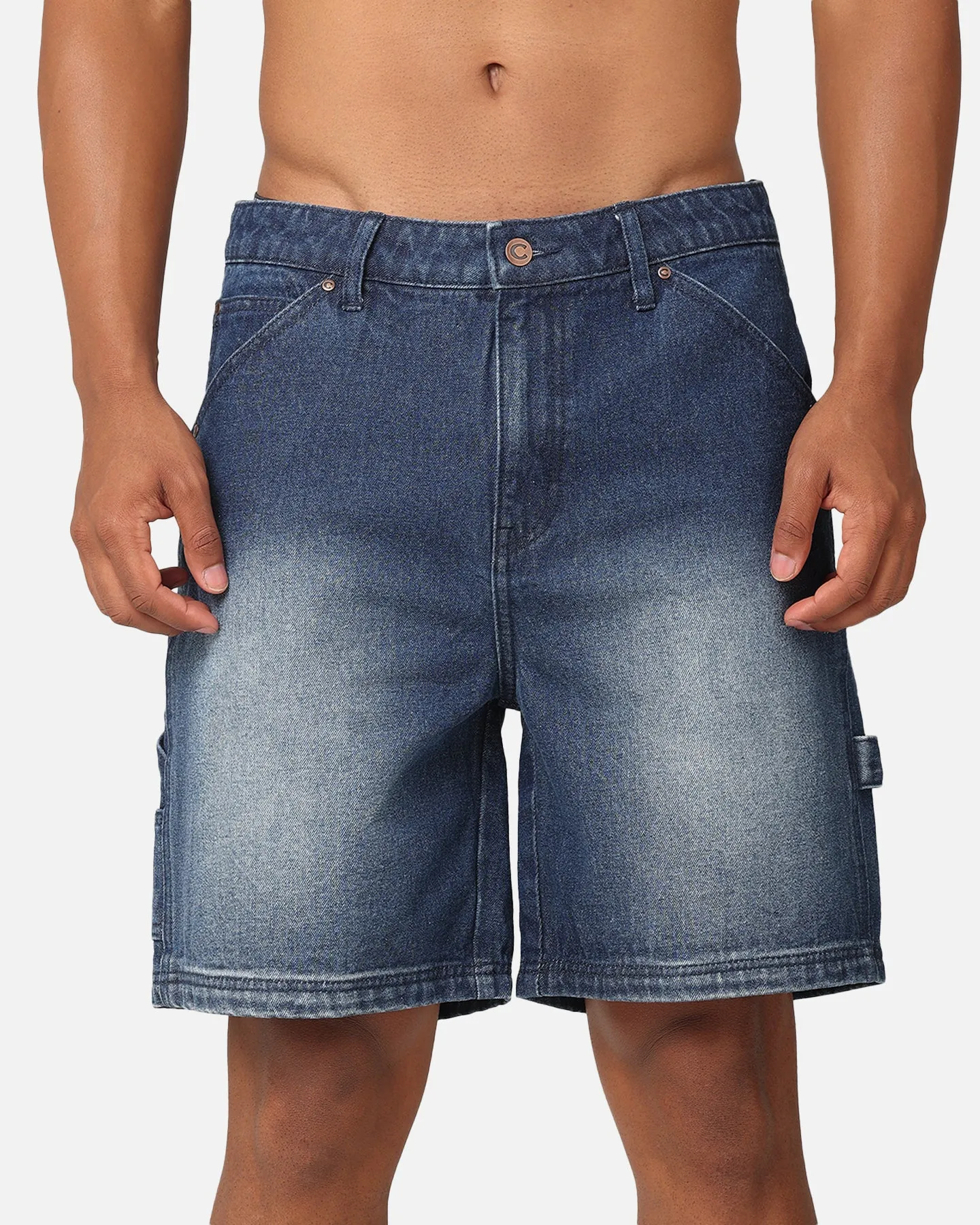 Carre C-Star Denim Shorts Mid Blue Denim