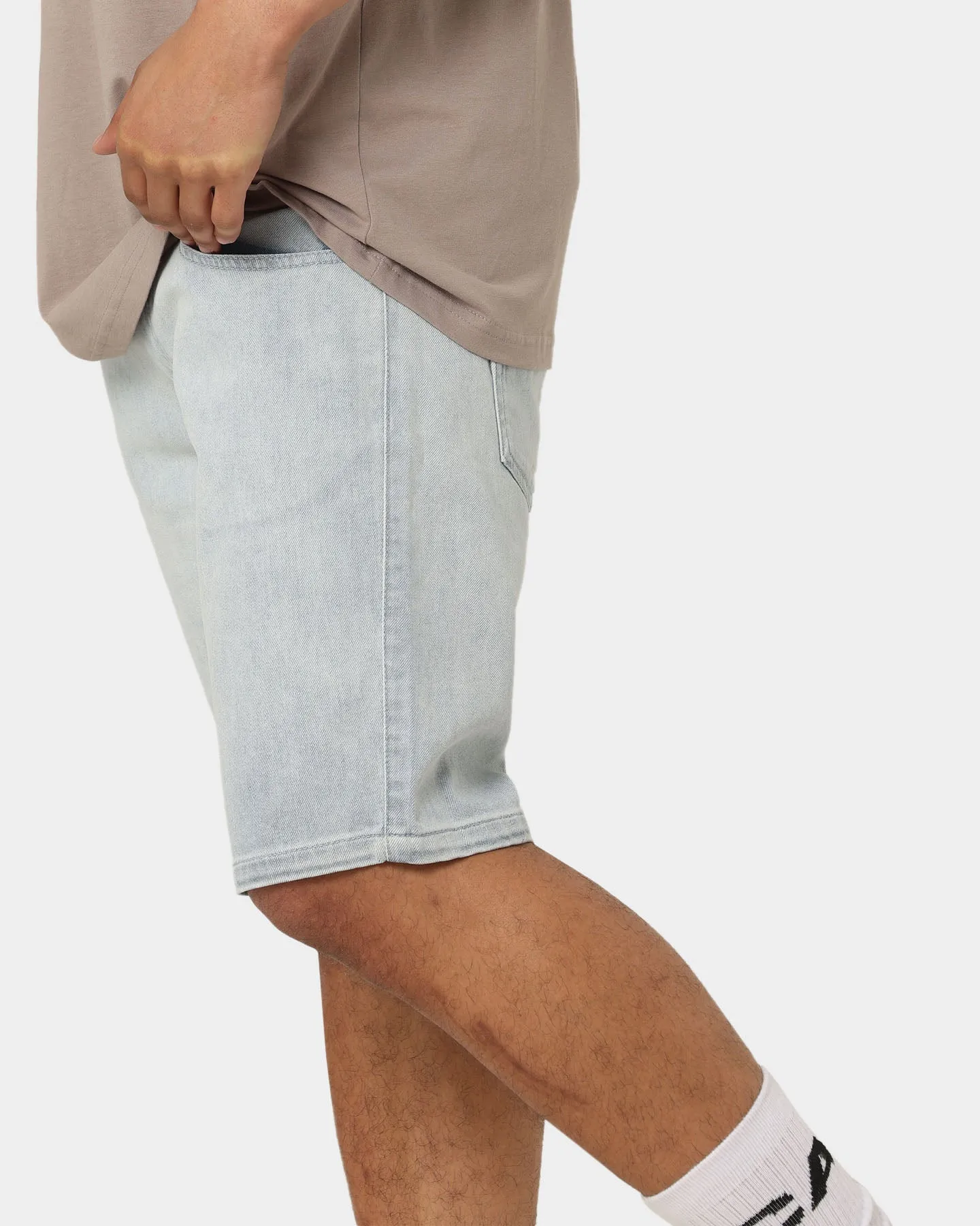 Carre Relache Denim Shorts Light Blue