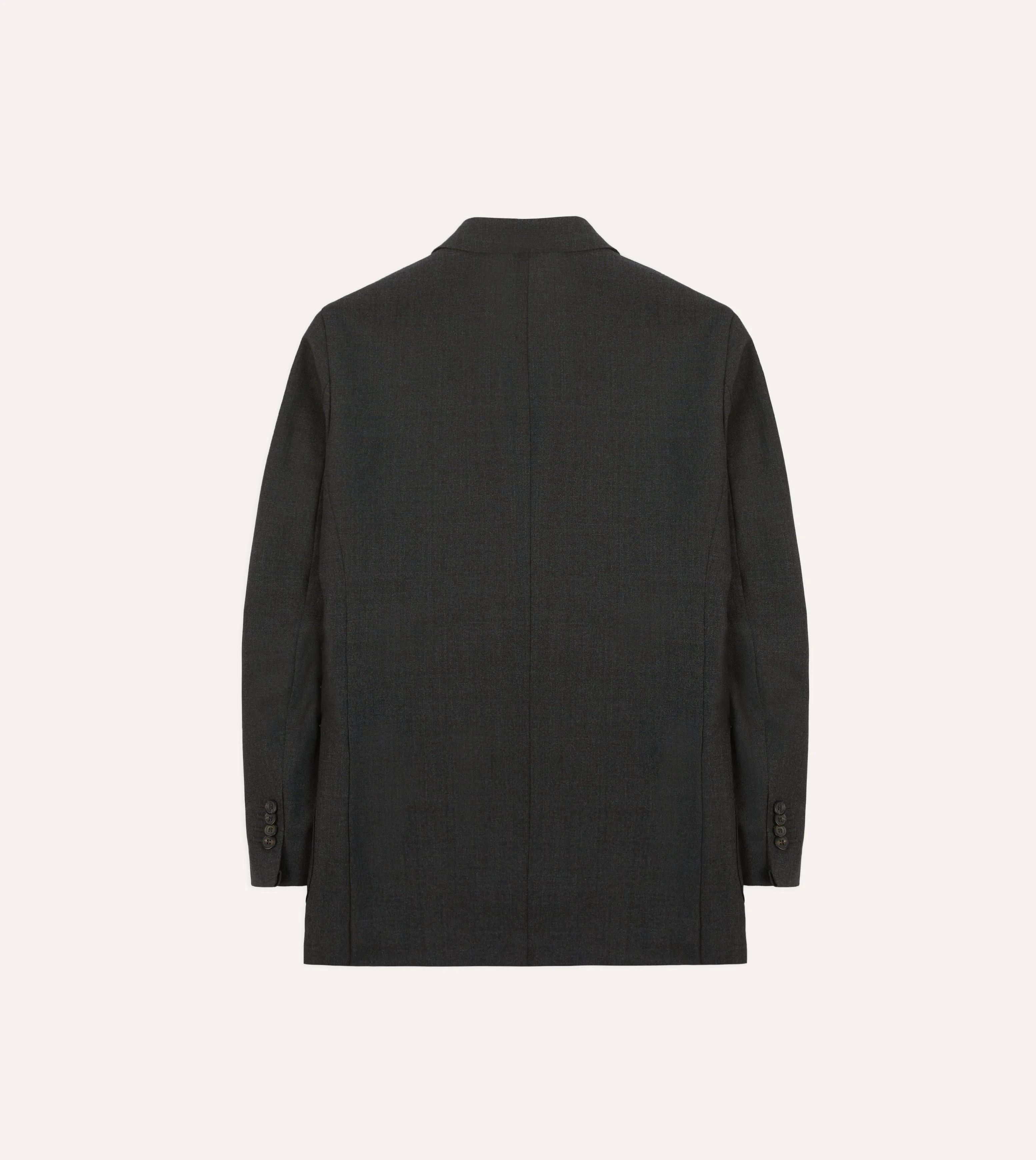 Charcoal Tropical Wool Tailored Jacket