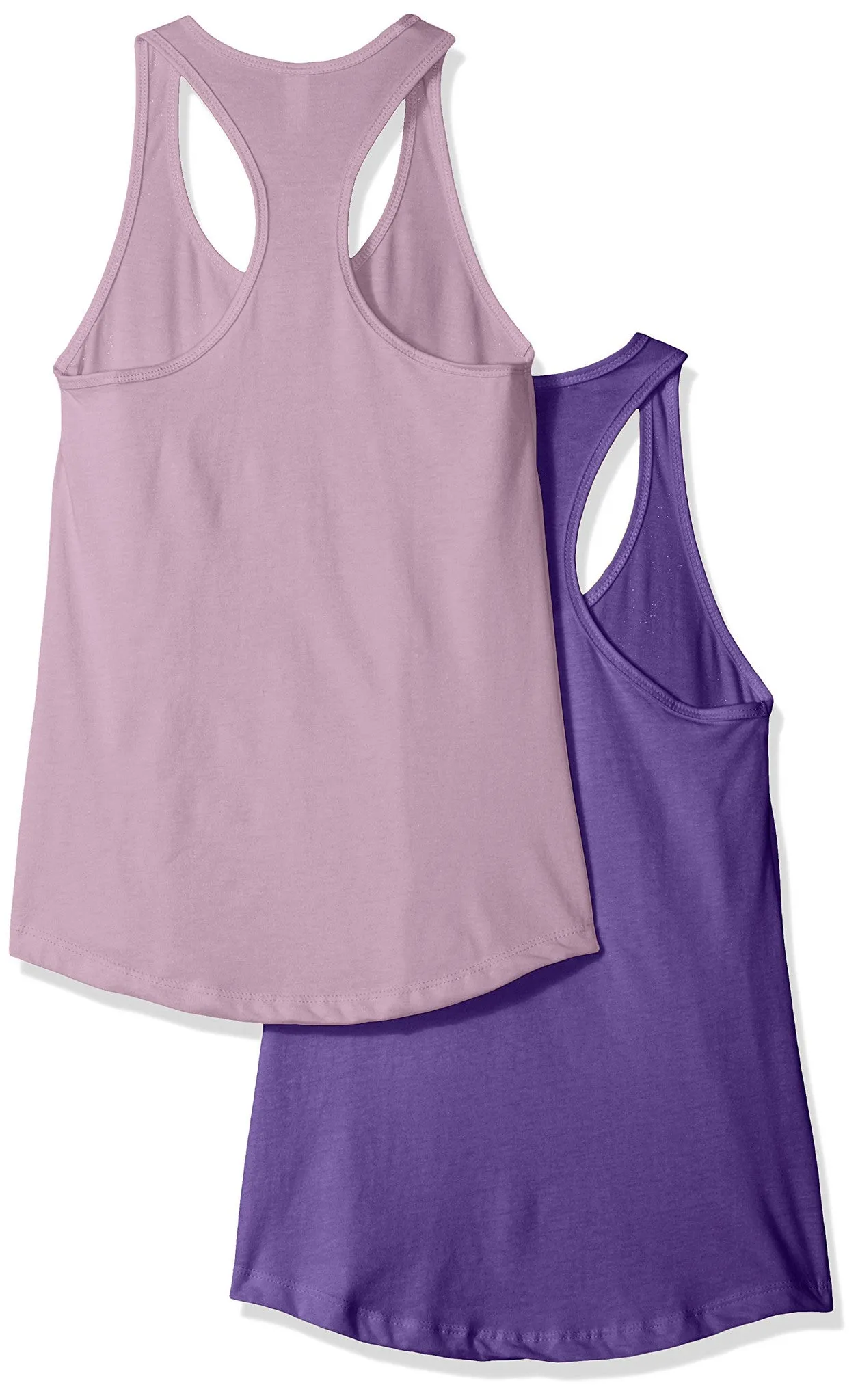 Clementine Apparel 2-Pack Tank Top for Women Racerback Sleeveless Summer Tanks