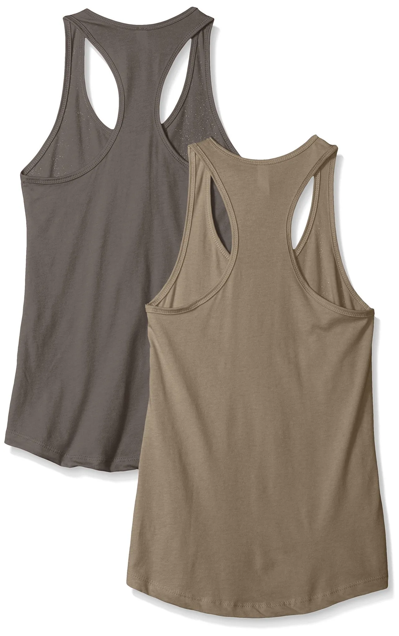 Clementine Apparel 2-Pack Tank Top for Women Racerback Sleeveless Summer Tanks