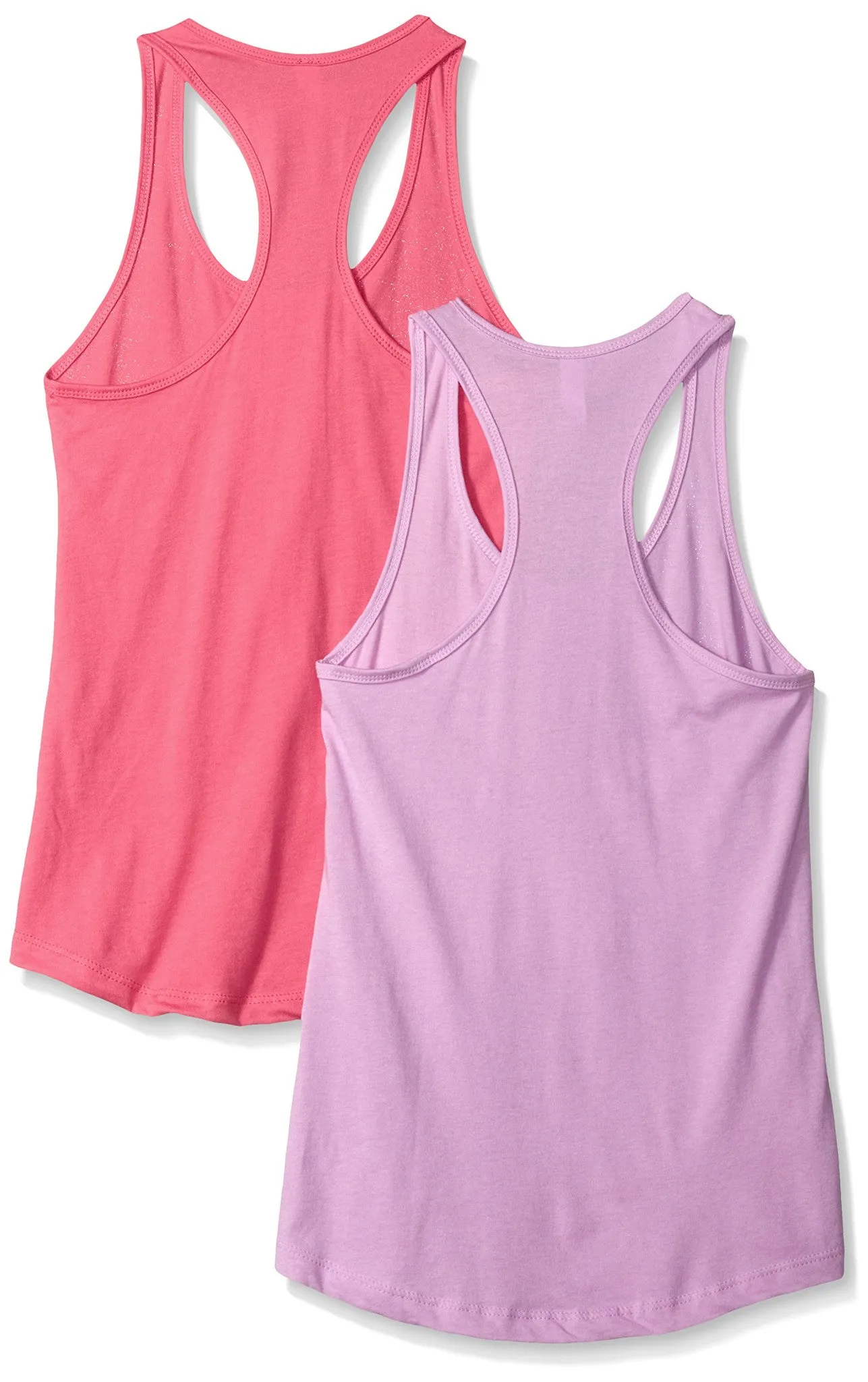 Clementine Apparel 2-Pack Tank Top for Women Racerback Sleeveless Summer Tanks