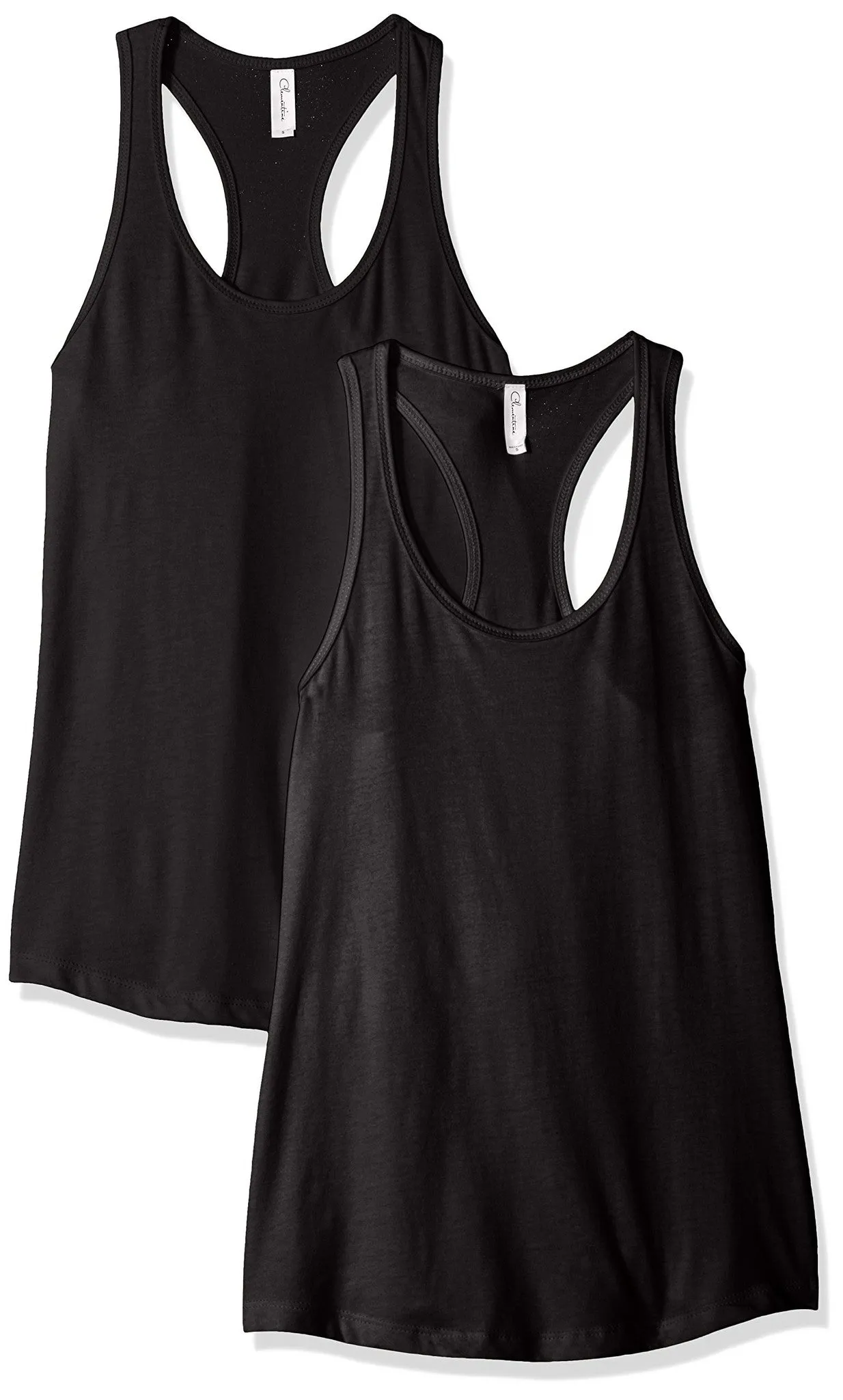 Clementine Apparel 2-Pack Tank Top for Women Racerback Sleeveless Summer Tanks