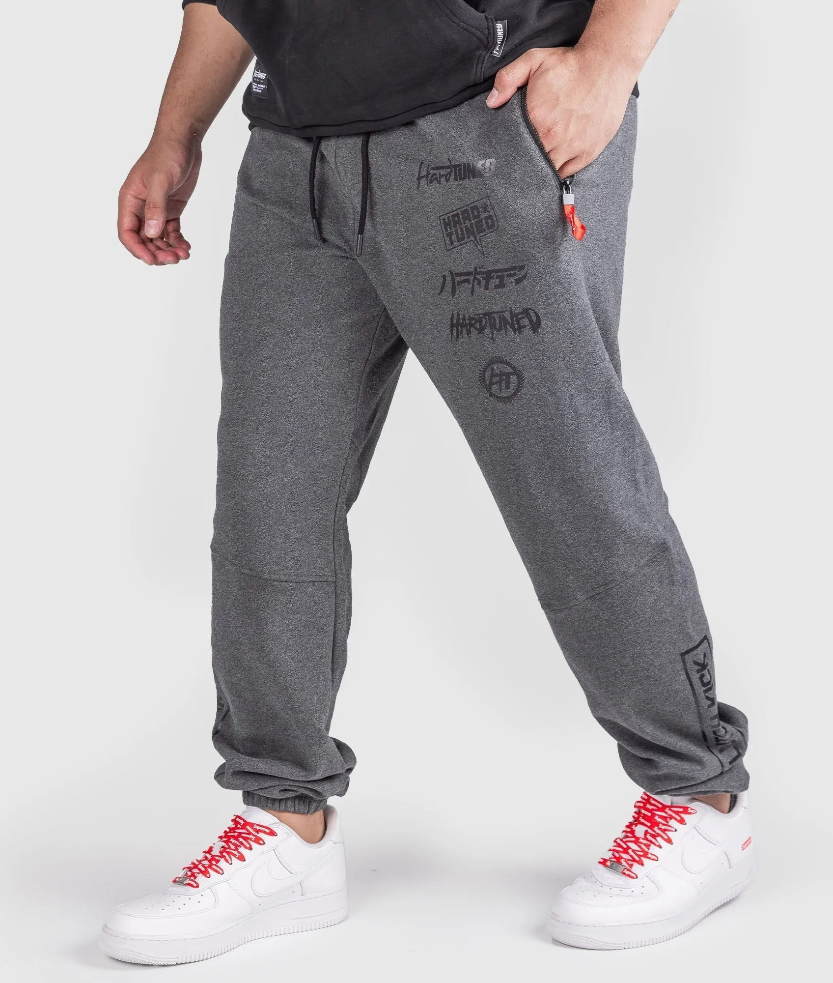 Clutch Kick P1 Fleece Track Pants - Charcoal