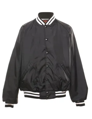 Compton Racing White & Black Classic Bomber Jacket - L