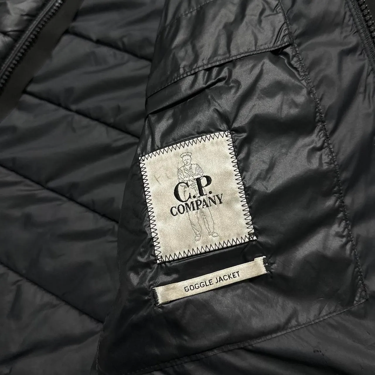 CP Company Down Soft Shell Goggle Jacket