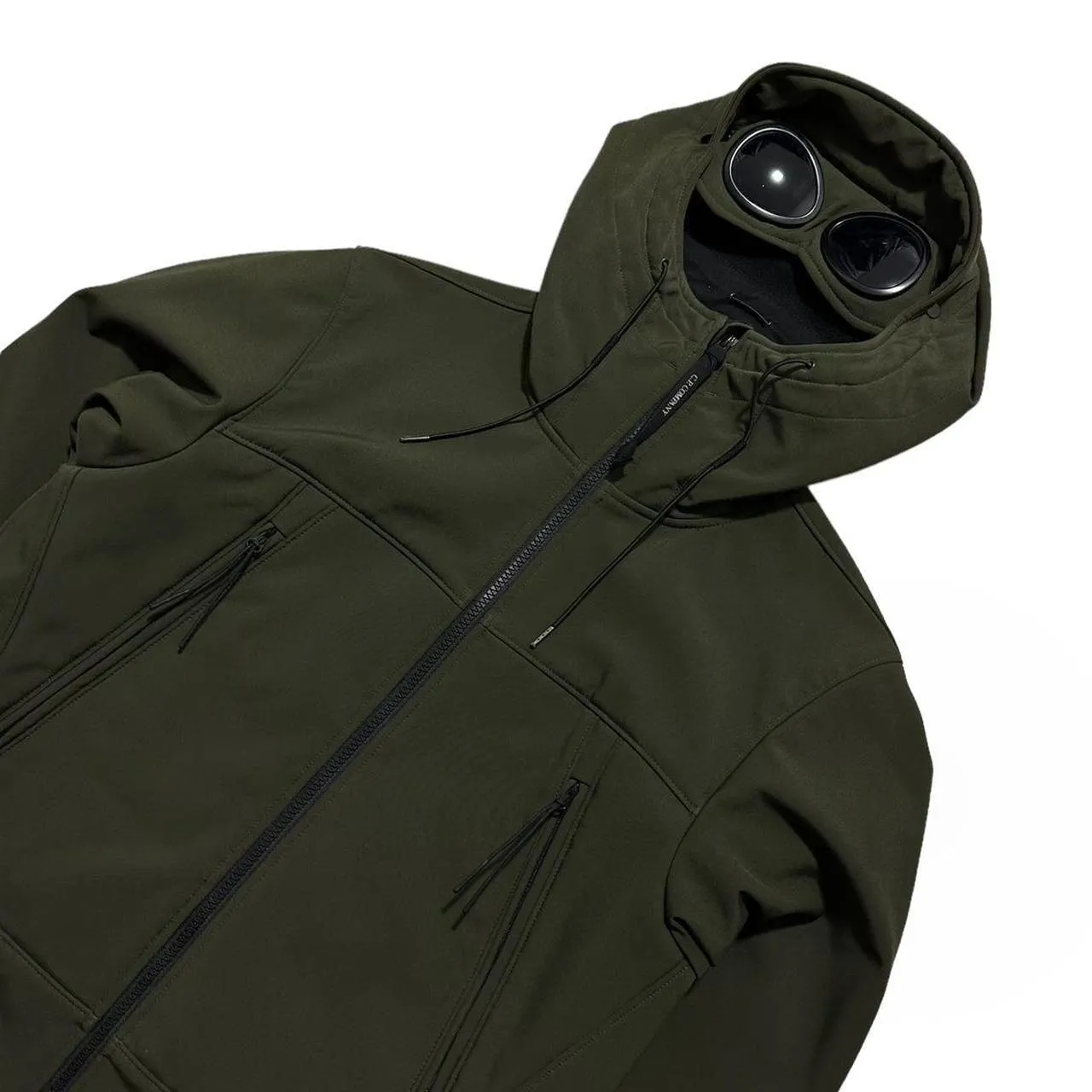 CP Company Khaki Soft Shell Goggle Jacket