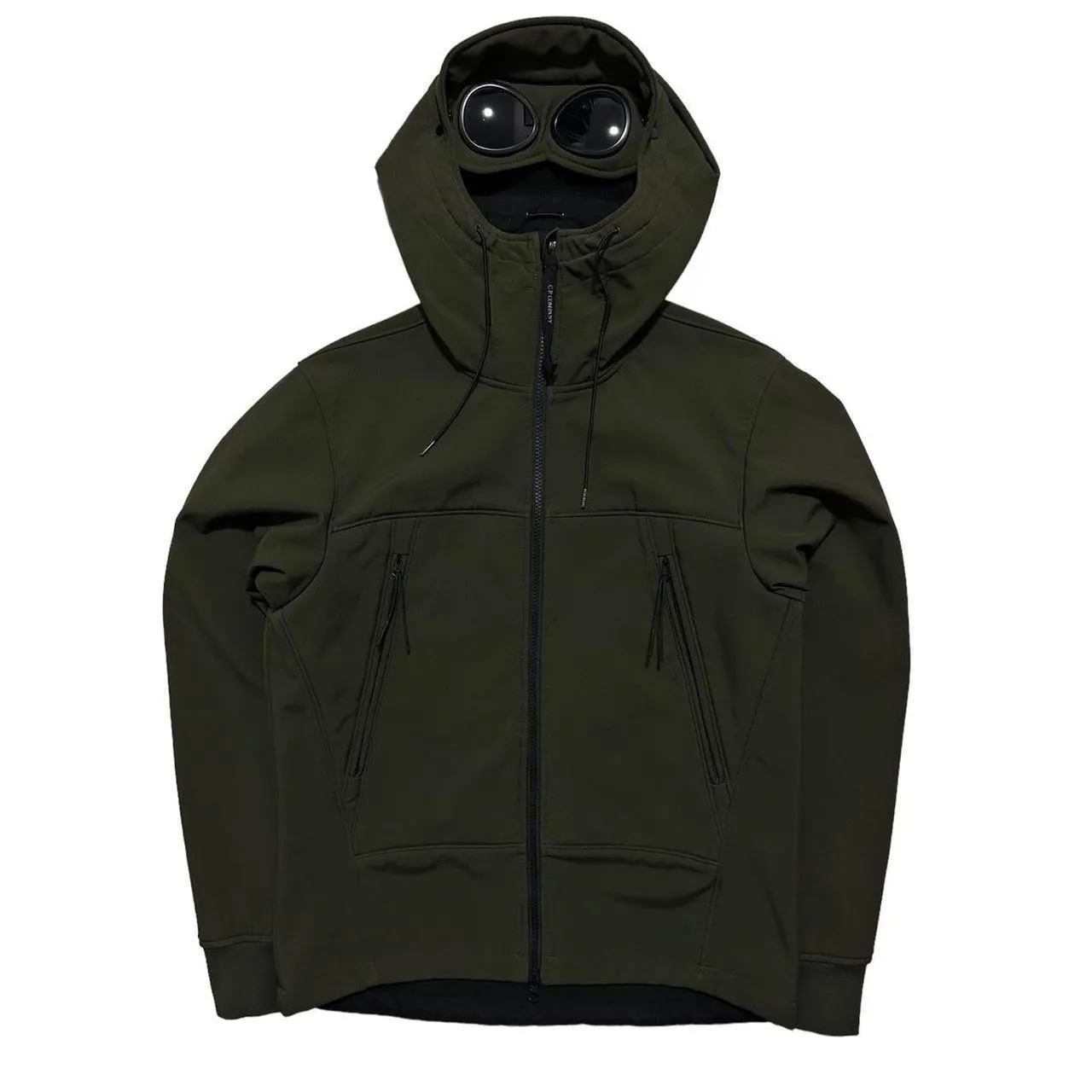 CP Company Khaki Soft Shell Goggle Jacket