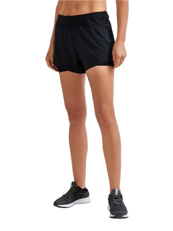 Craft Women's ADV Essence 2-in-1 Shorts Black SS24