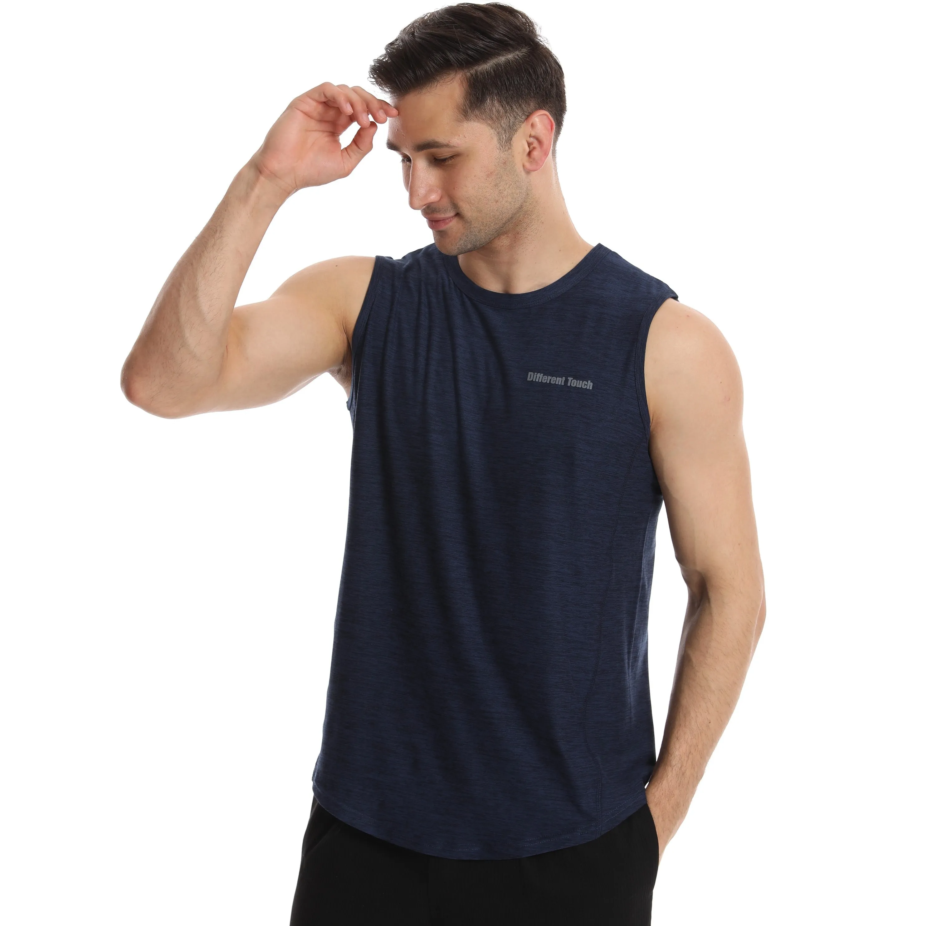 Crew Neck Muscle Tank Top | Active Gym Sleeveless | Men’s (2 Pack)