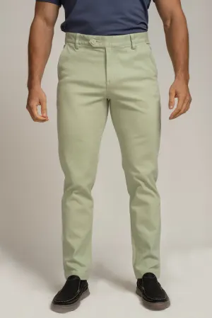 Crocodile Slim Fit Chino Green Almost Aqua