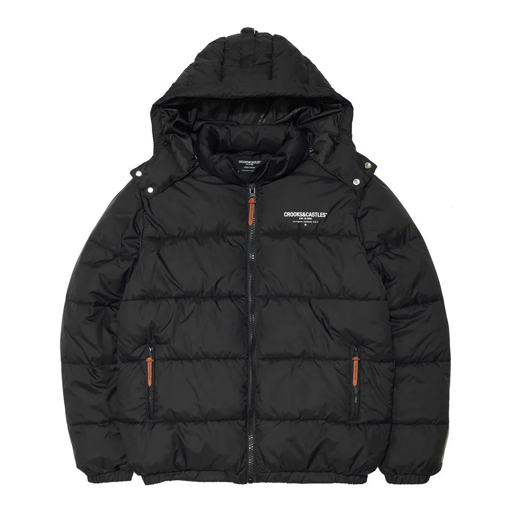 Crooks & Castles New Core Puffer Jacket Black