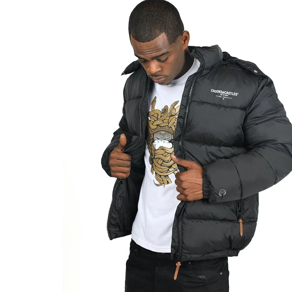 Crooks & Castles New Core Puffer Jacket Black