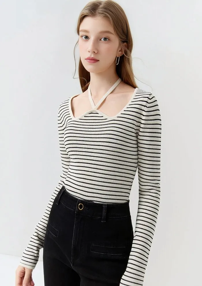 CURVE NECKLINE TOPS