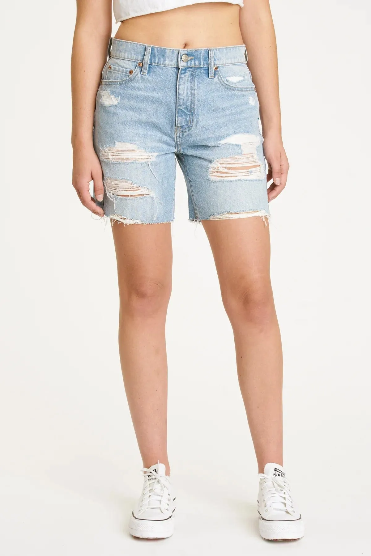 DAZE 1999 Slouch 90's Fit Denim Shorts in Intuition