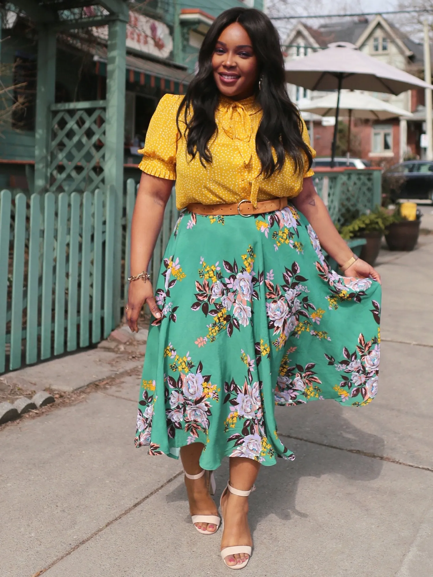 Floral-Print Circle Skirt - The NY&C Legacy Collection