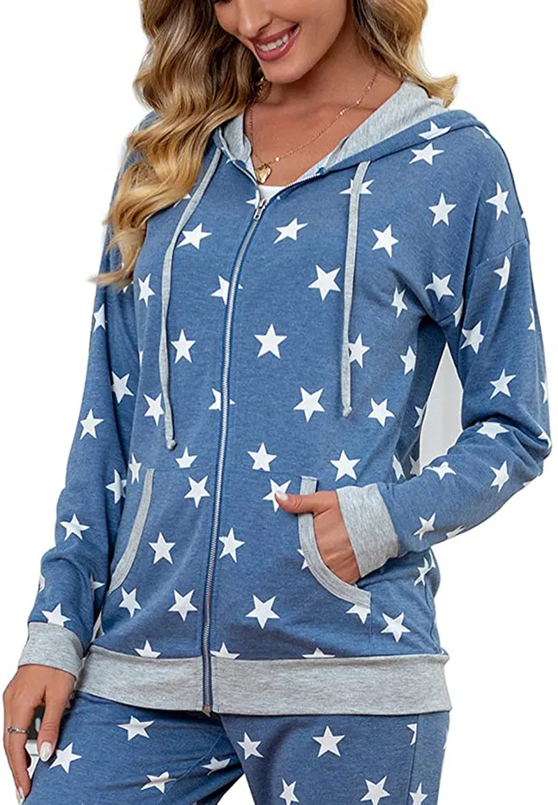 GRECERELLE Women's Floral Long Sleeve Casual Sweatshirts Tunic Tops With Pockets