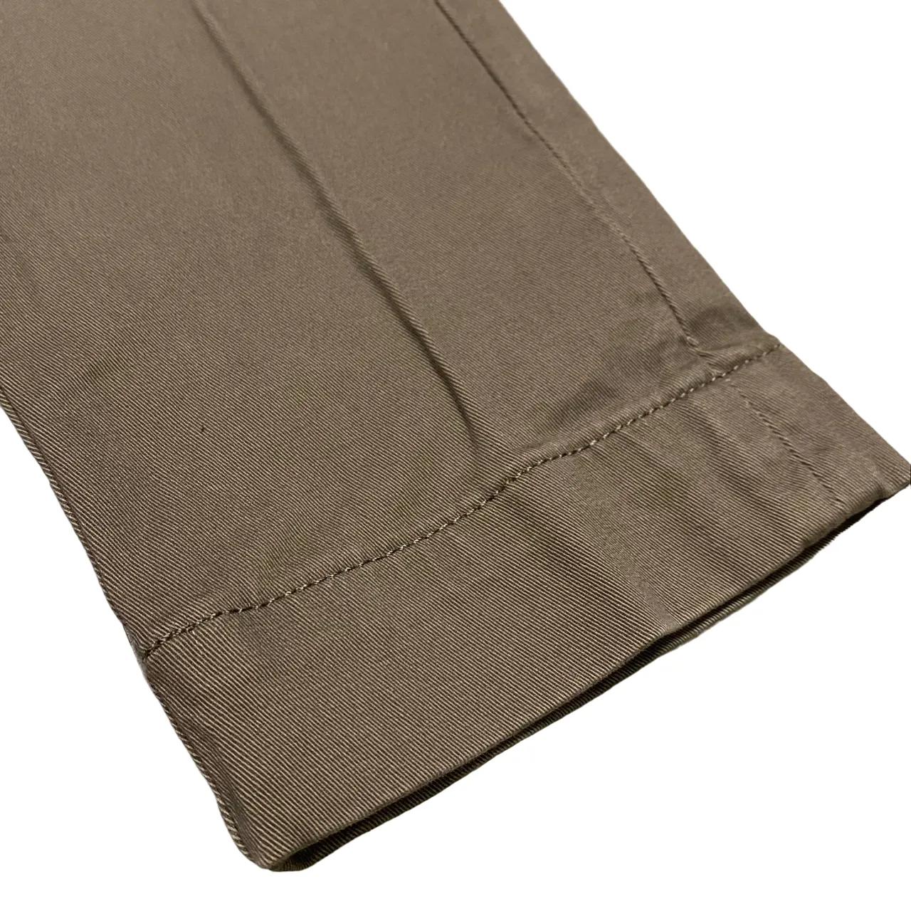 Hamaki-ho pantalone chinos da uomo slim fit in gabardina PSI1726H fango