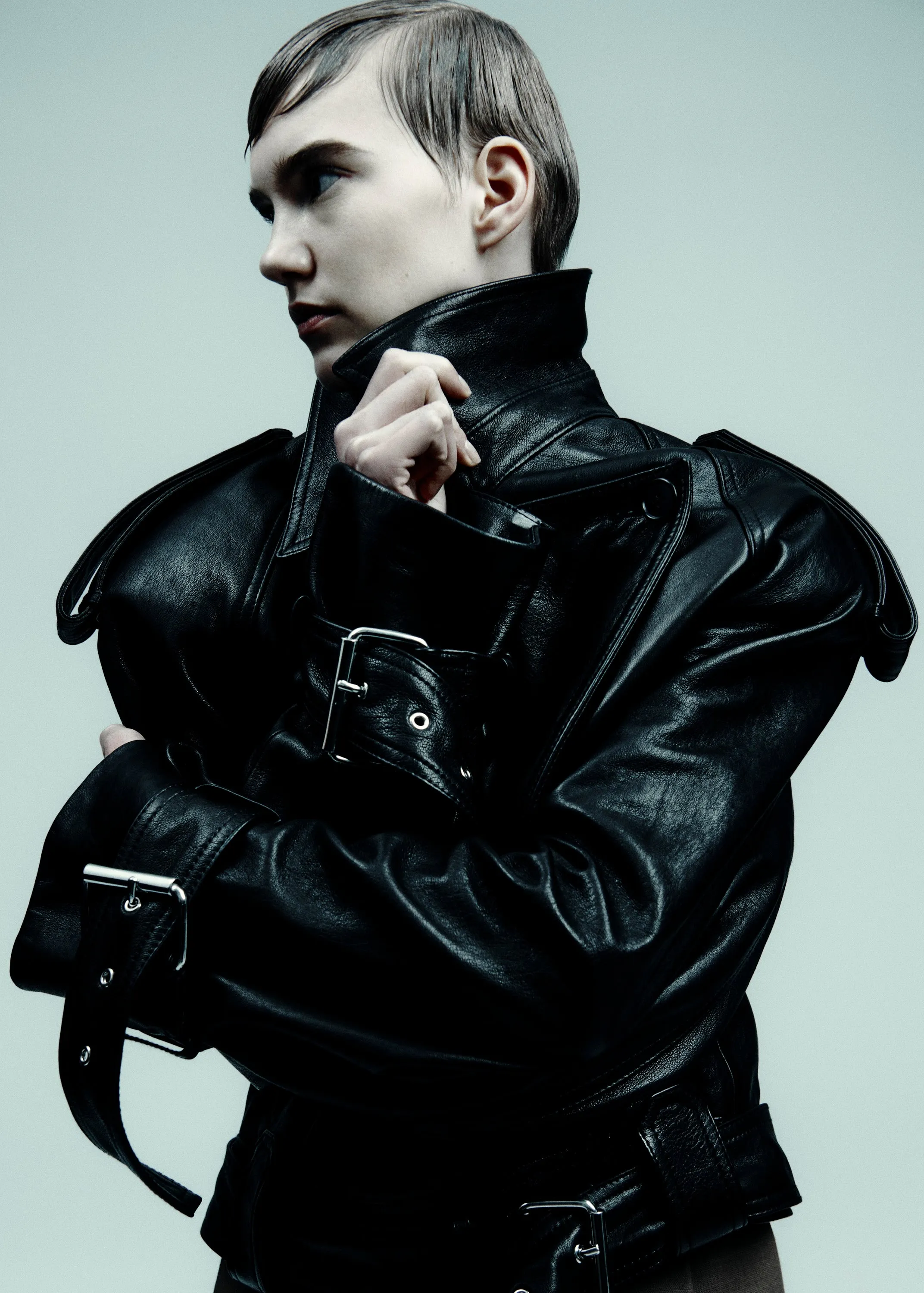 Hammond Jacket in Black Leather