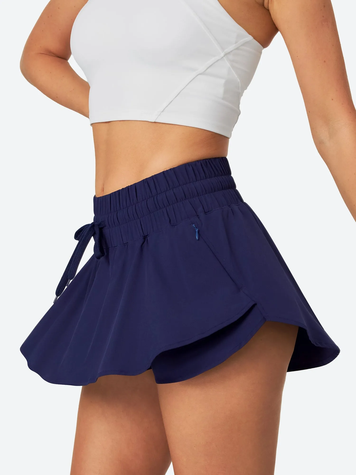 IUGA Quick Dry Flowy Athletic Shorts With Pocket