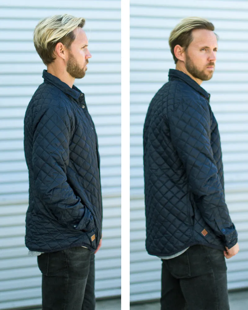 Lightweight Navy Quilted Jacket