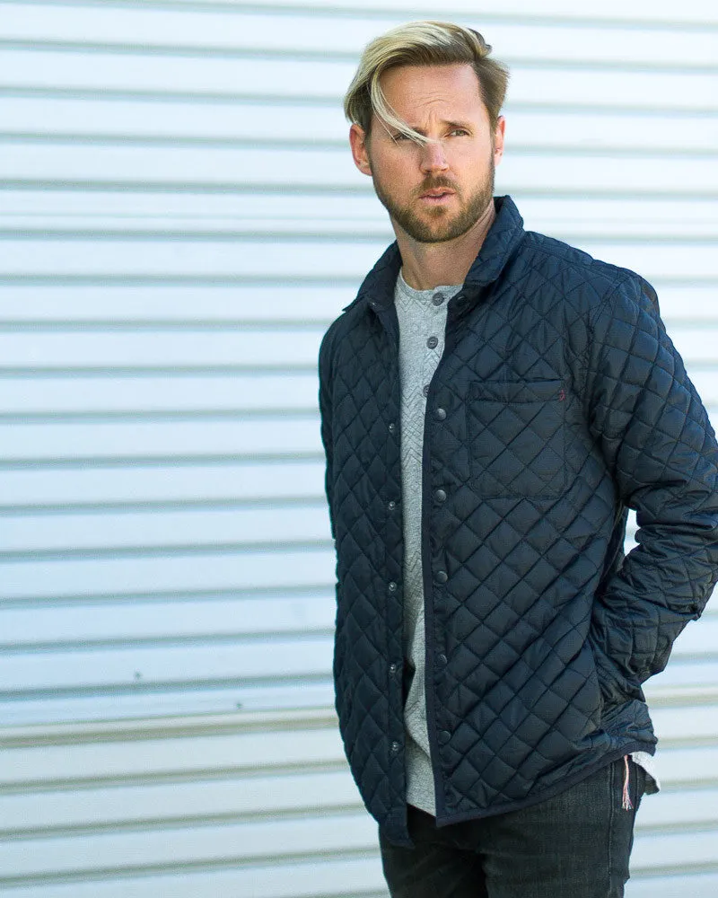 Lightweight Navy Quilted Jacket