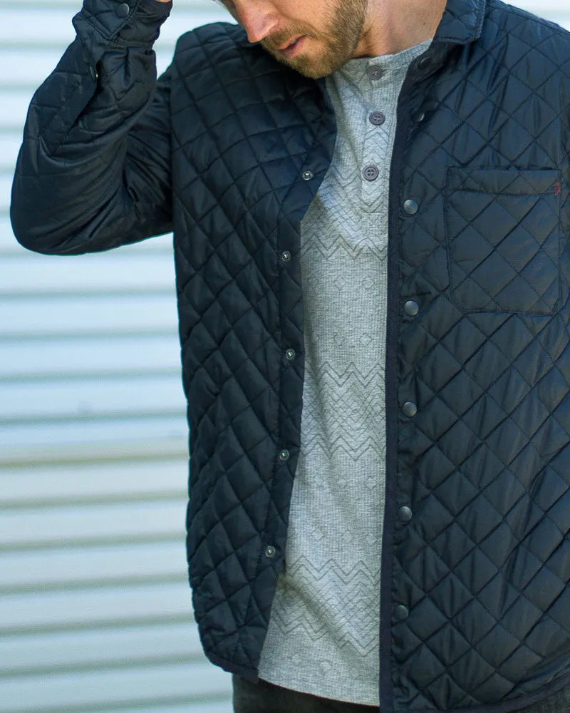 Lightweight Navy Quilted Jacket