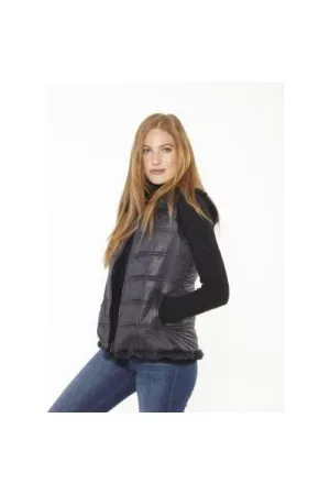 Linda Richards Rex Zip Reversible Vest FK-260 | Black