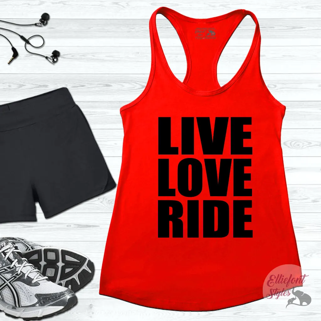 Live Love Ride Workout Tank Top