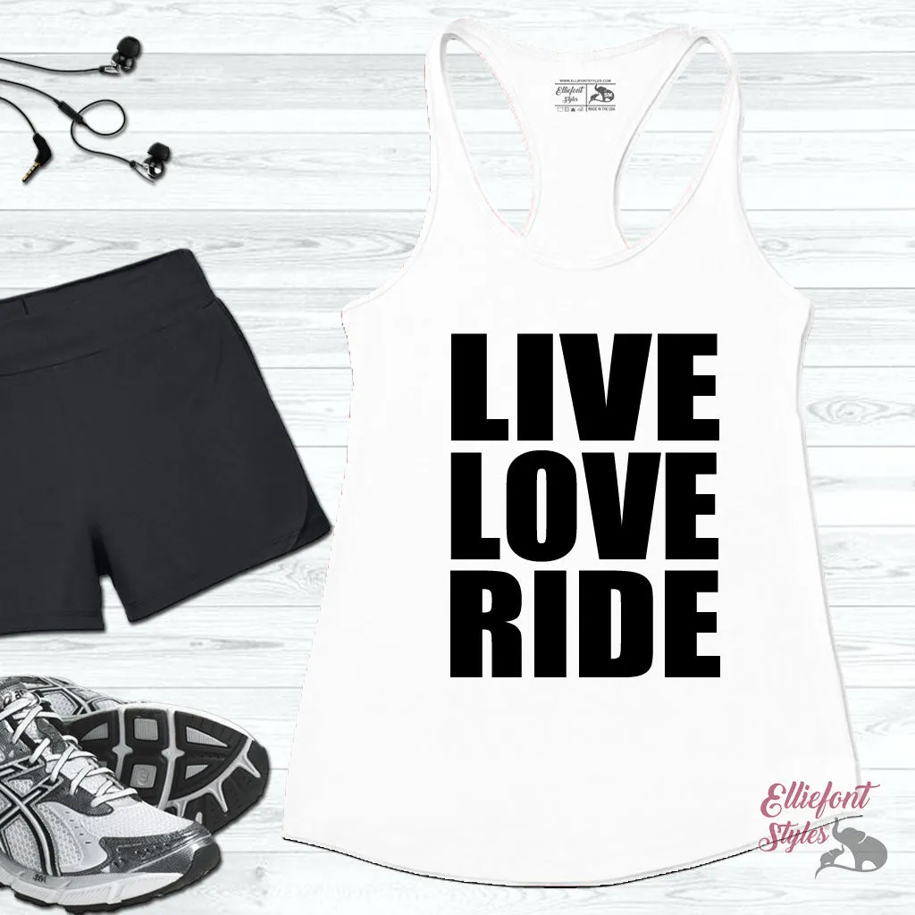 Live Love Ride Workout Tank Top