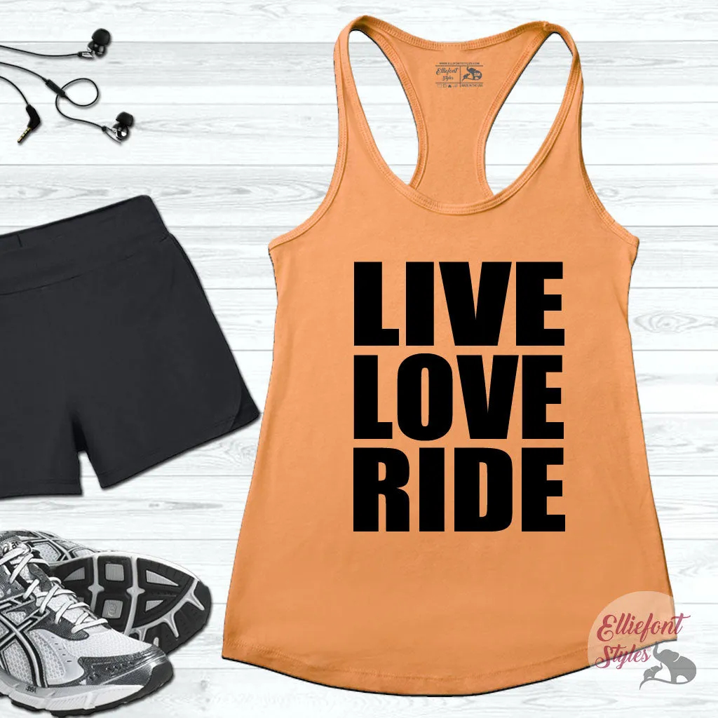 Live Love Ride Workout Tank Top