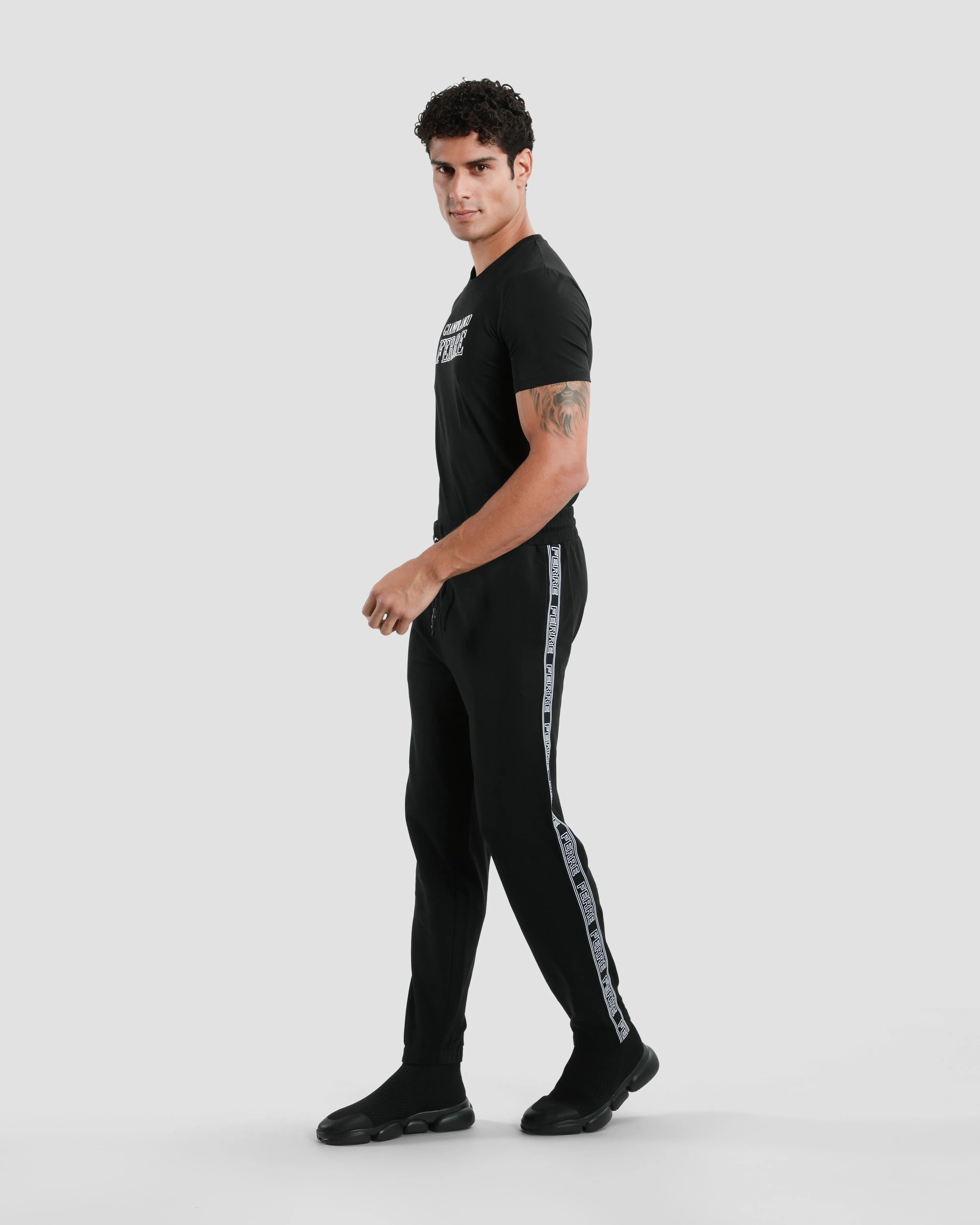 Logo Taper Detailed Tracksuit Pants