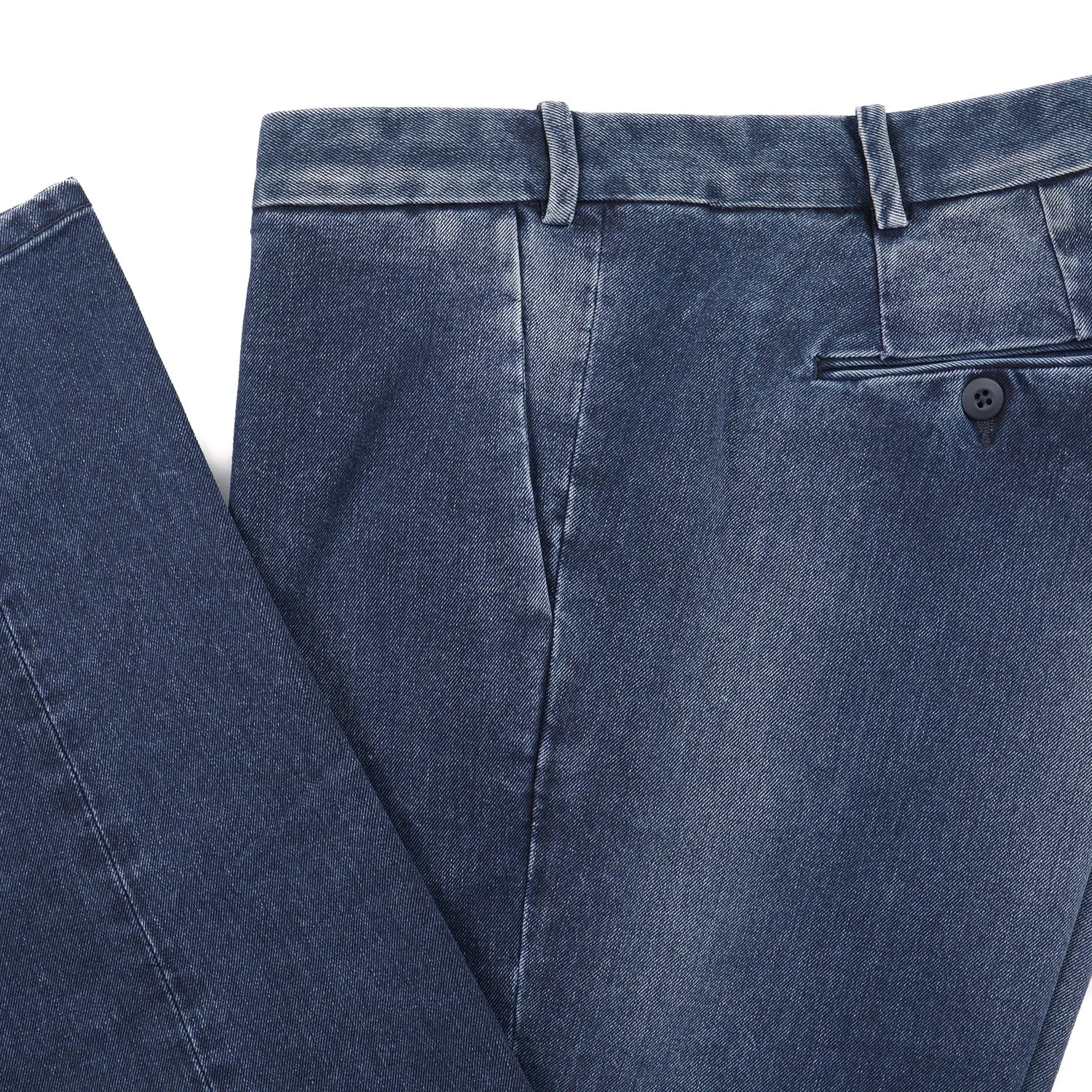 Luigi Borrelli Slim-Fit Denim Chinos