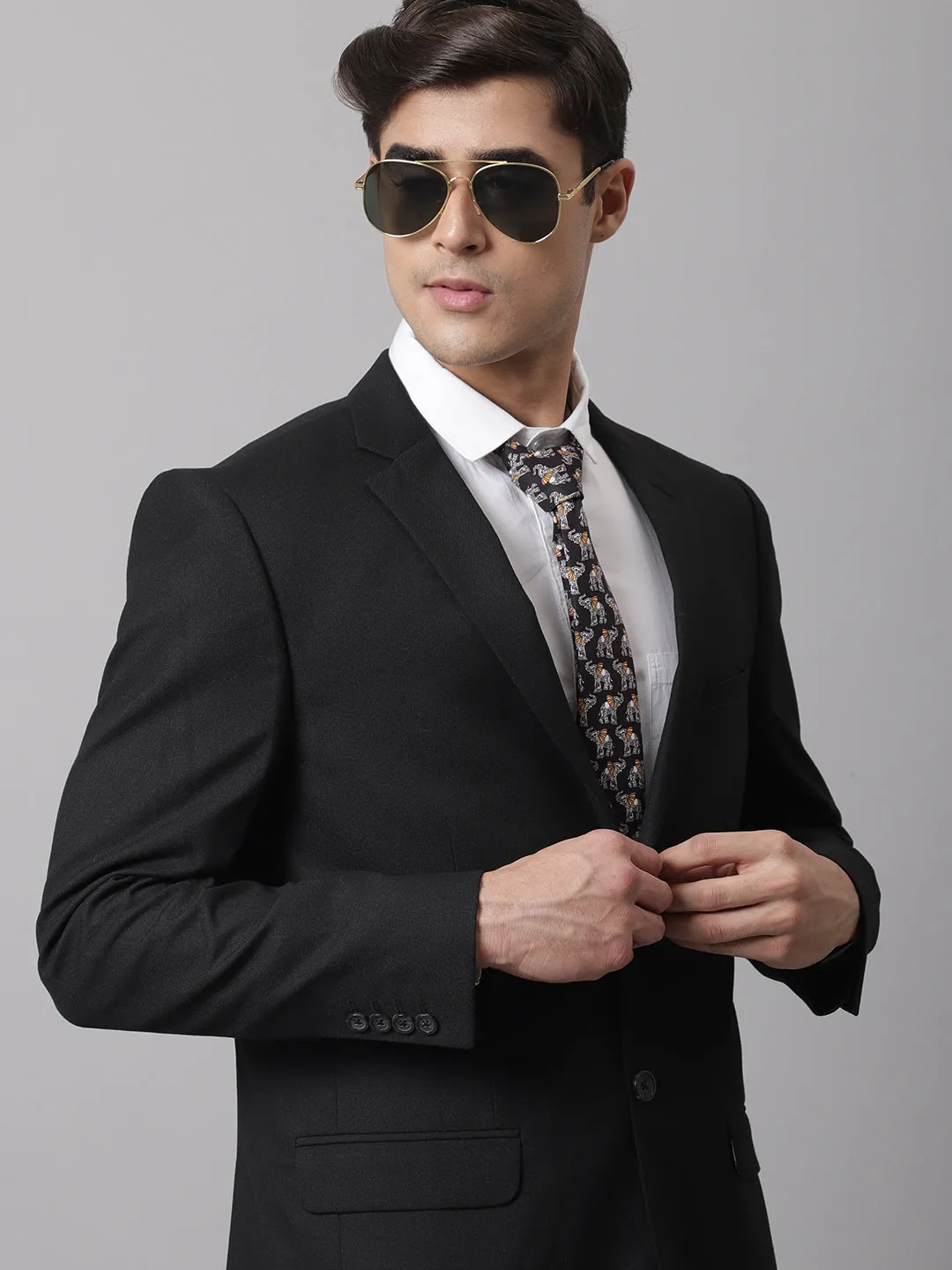 Men Black Formal Blazer