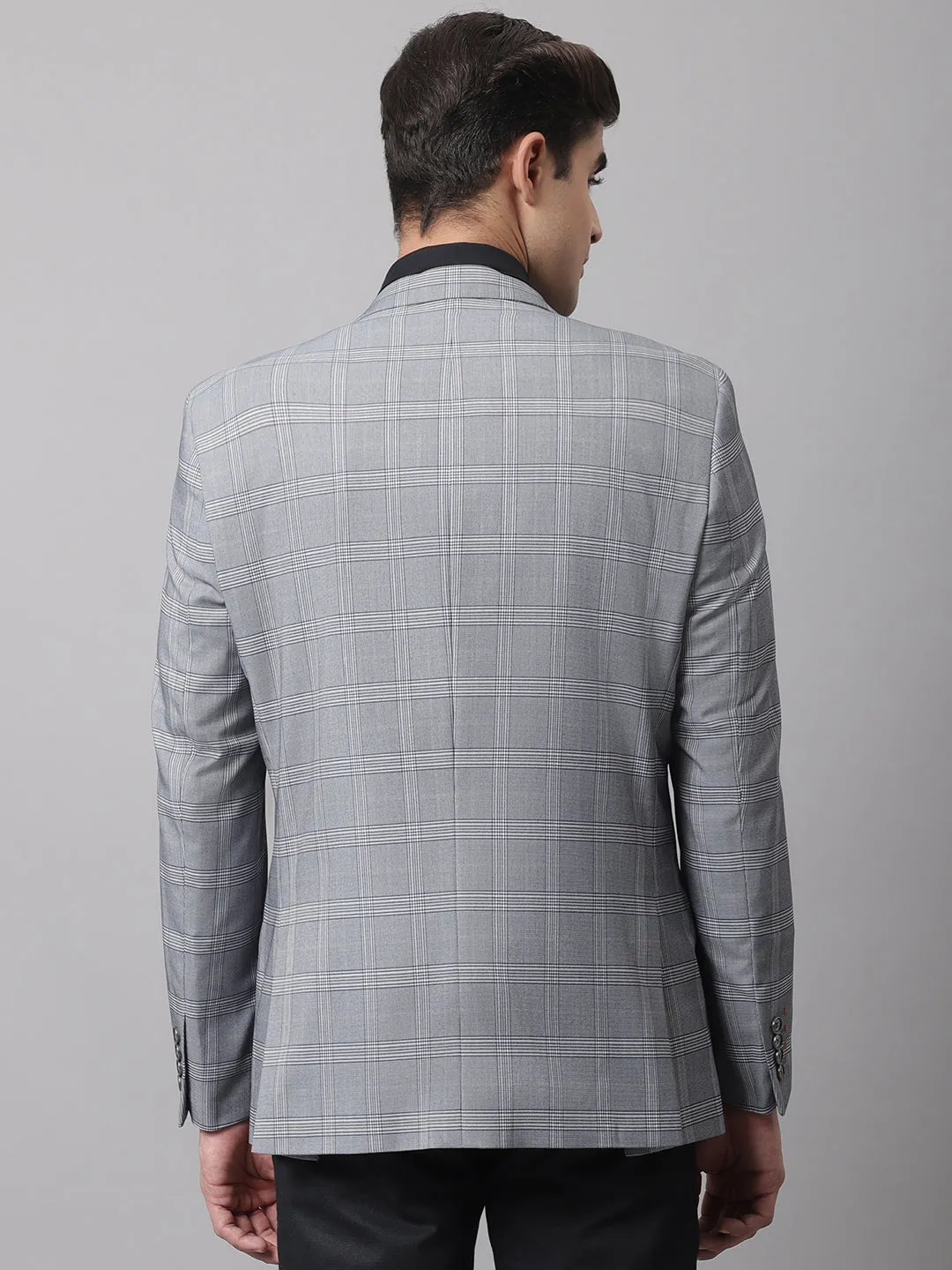 Men Light Grey Formal Blazer