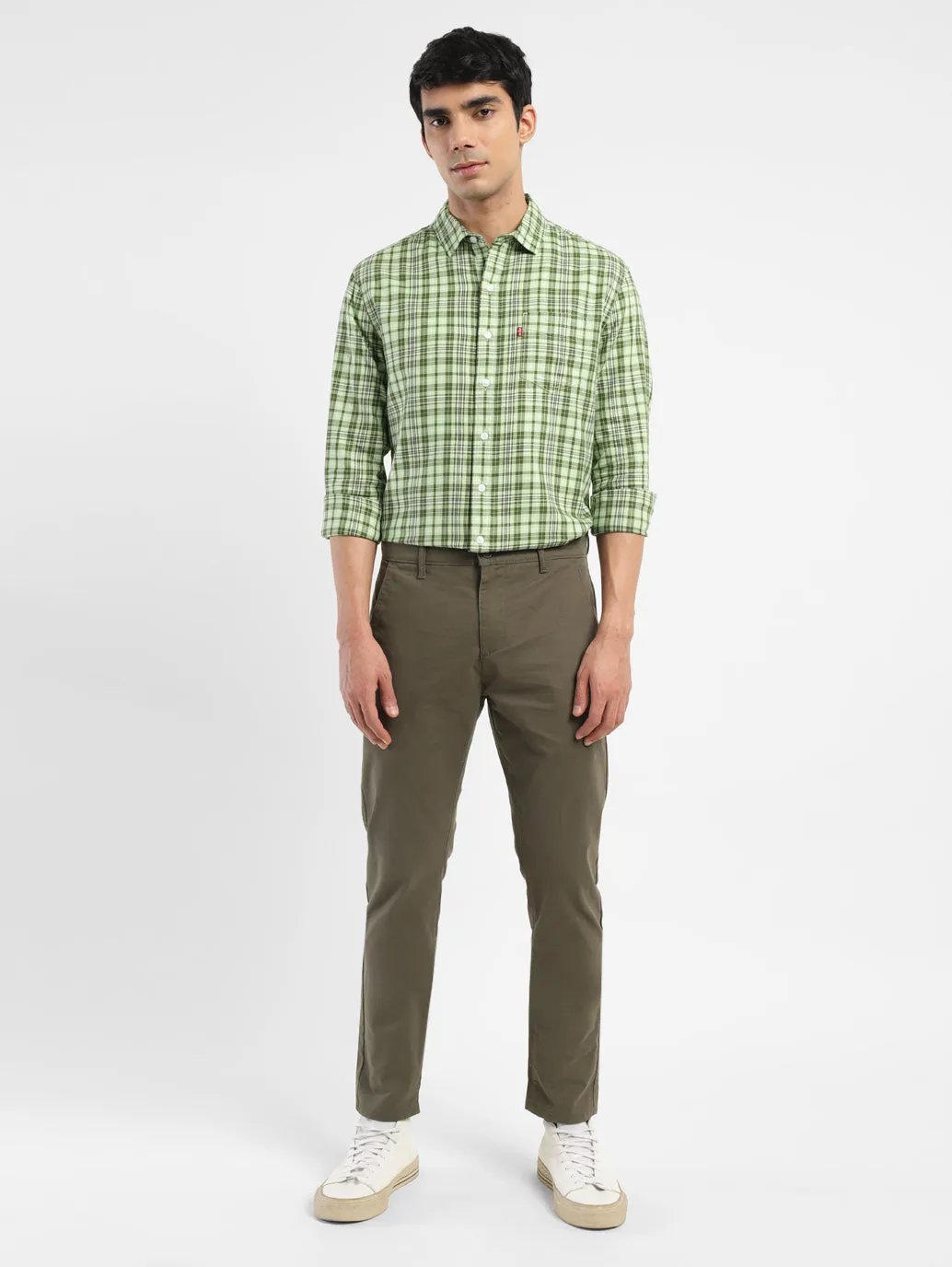 Men's 512 Green Slim Tapered Fit Chinos