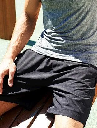 Mens Woven Running Shorts - Black