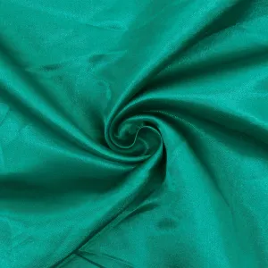 Mermaid Teal Solid Poly Antique Satin Woven Fabric