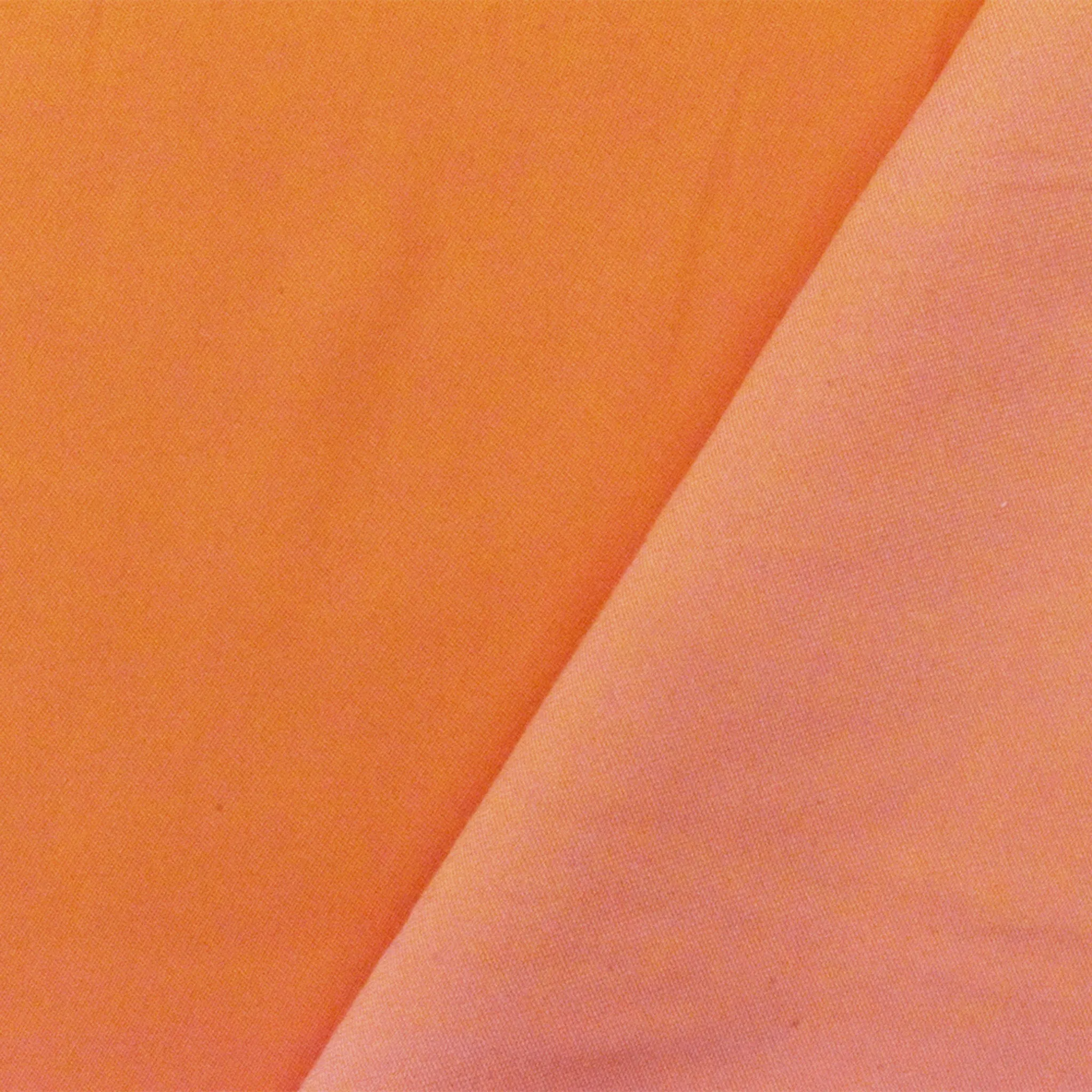 Orange Famous Designer Recycled Polyester Satin Woven Fabric