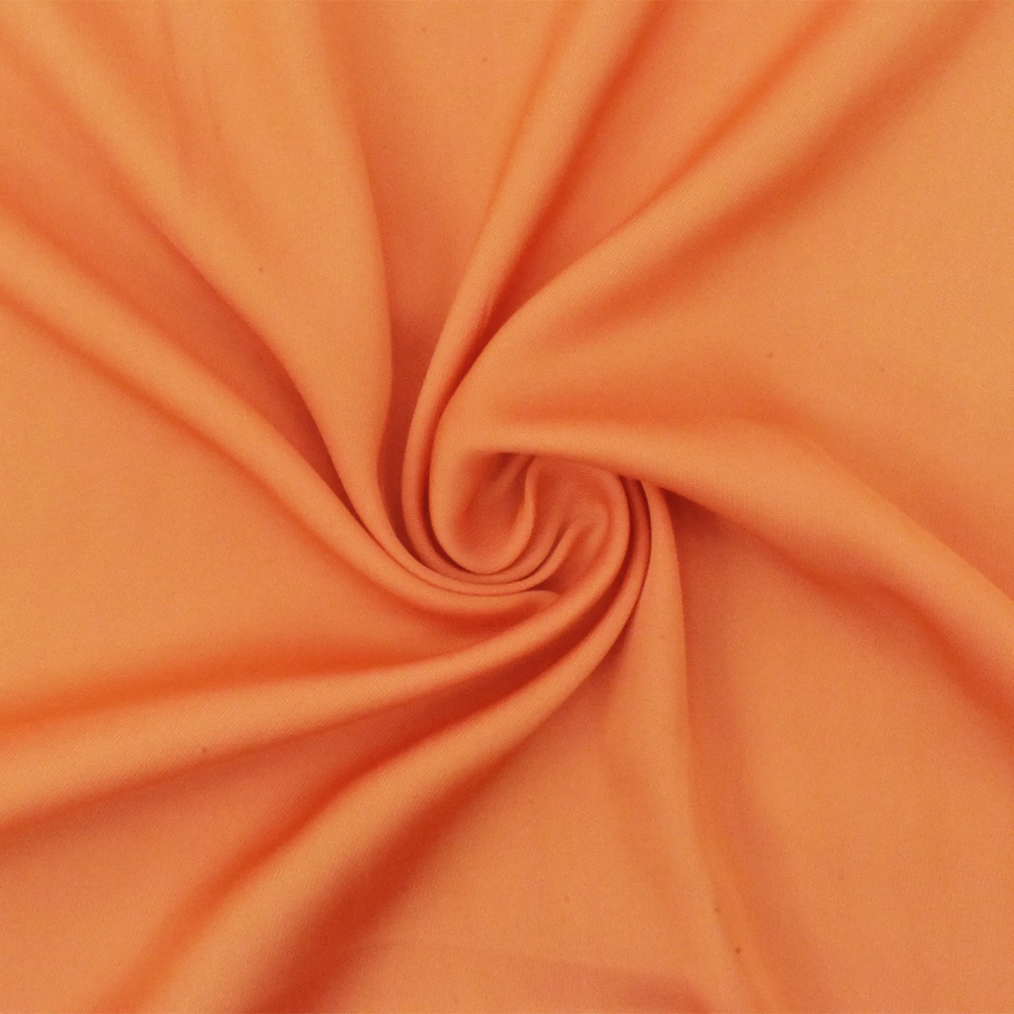 Orange Famous Designer Recycled Polyester Satin Woven Fabric