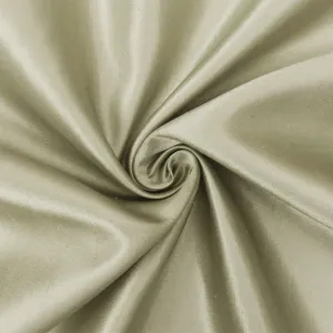 Oyster Beige Solid Poly Antique Satin Woven Fabric