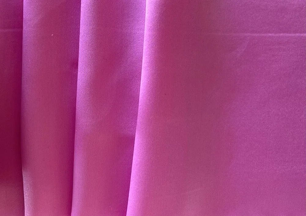 Parisian Rose Pink Silk Satin Charmeuse (Made in Italy)